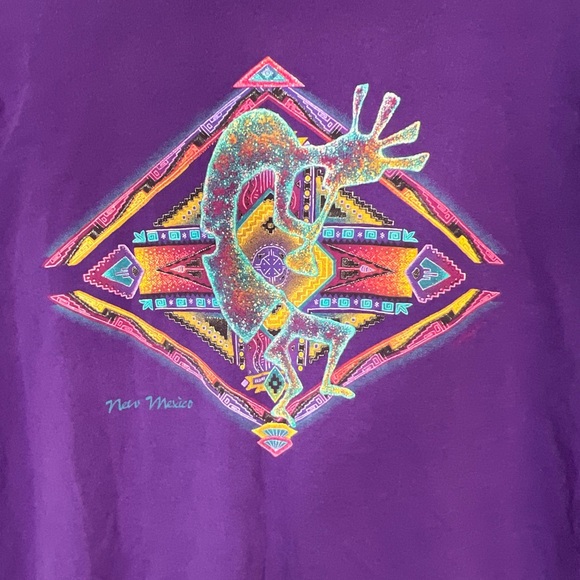 Vintage Single Stitch Destination State of New Mexico Aztec Western Tee Size 2XL - Picture 2 of 8